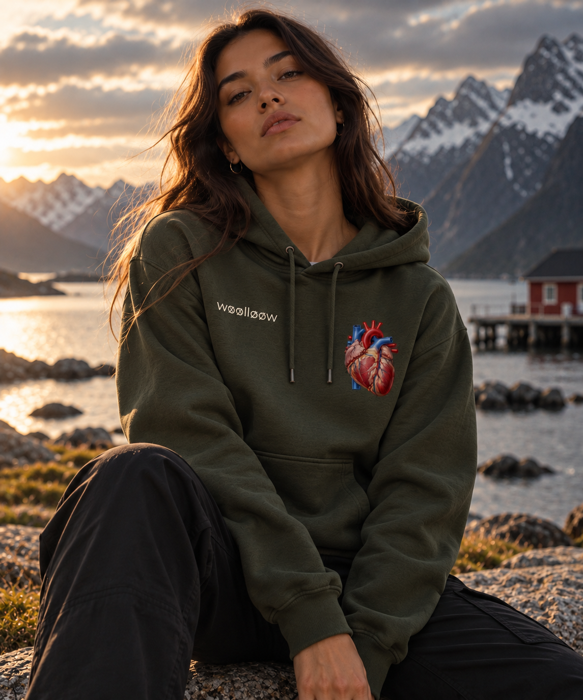 heart hoodie
